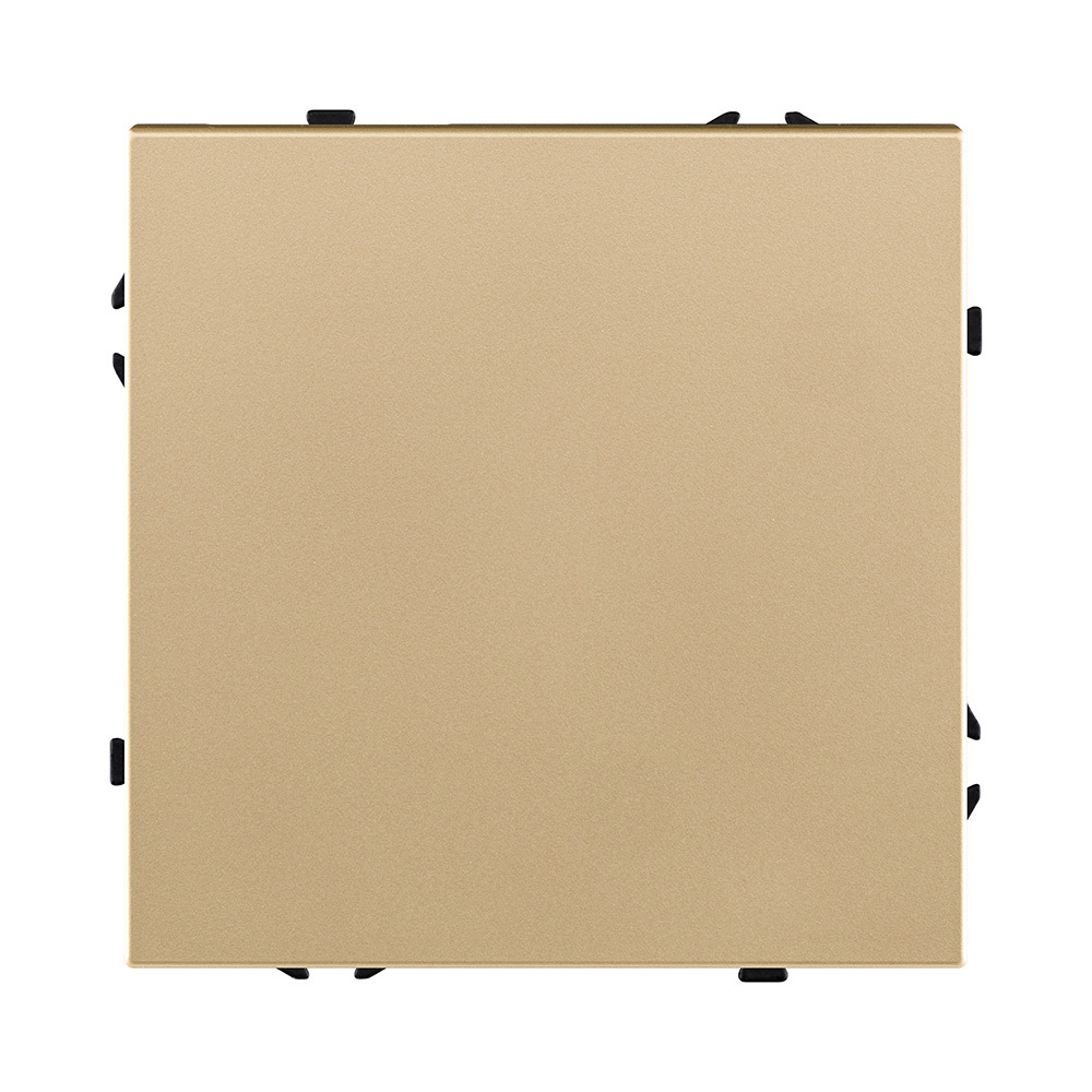 Выключатель 1-клавишный проходной 10А/250В, золотой Kollinger Eclipse EC-002GD