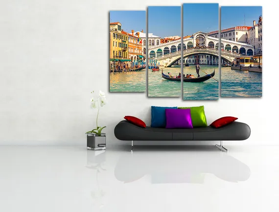 Модульная картина "Мост Риальто Венеция"