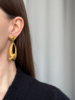Крупные серьги с подвесками Anne Klein