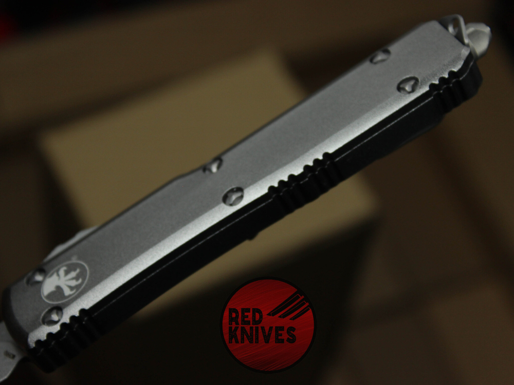 Нож Microtech Ultratech Standard S/E A+++ - серая рукоять, клинок апокалиптик