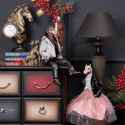 Кукла интерьерная коллекционная Лошадь Мисс Лейн