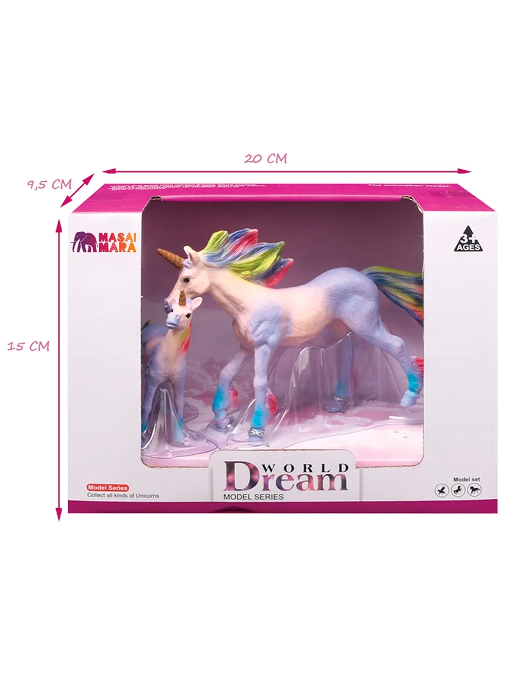 Набор фигурок животных Мир фэнтези Семья фиолетовых единорогов 2 шт