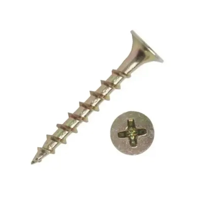 Саморез по дереву 3.5х50мм 100 штук желтые