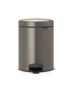 Brabantia - Платиновый мусорный контейнер NewIcon 5л. / артикул   112683  / GTIN 8710755112683