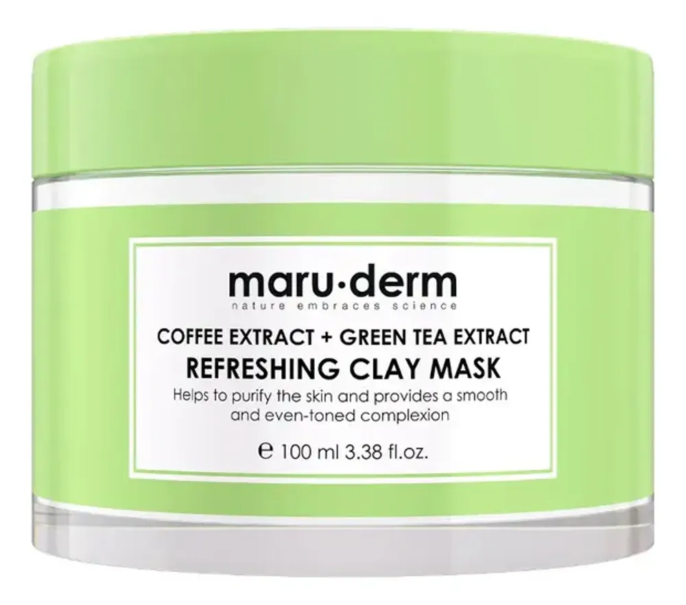 Maruderm, Глиняная маска Coffee Extract + Green Tea Extract Refreshing Clay Mask, 100 мл