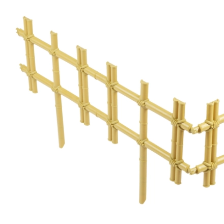 Заборчик декоративный Мегасад Бамбук 60х32см, 4 секции, полипропилен, зеленый, HD7054