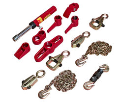 Набор инструментов 38 предметов гидравлический 10т для ремонта кузова в кейсе JTC