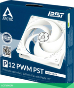 Кулер для корпуса Arctic P12 PWM PST White (ACFAN00170A)