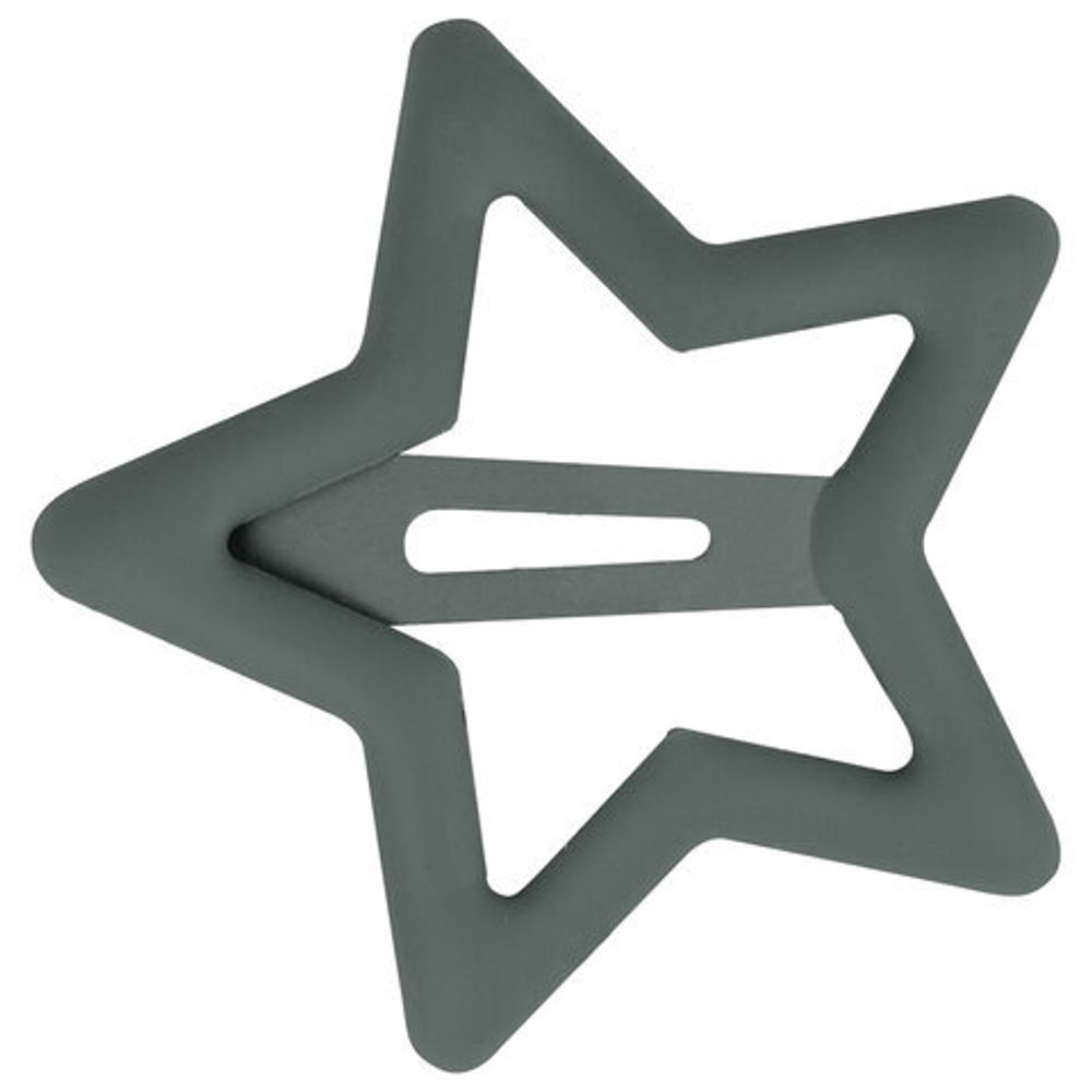 Заколки для волос НАБОР 10 шт., 3,5 см, клик-клак, звездочки, матовый, разные цвета, MONTE VITA, 457084