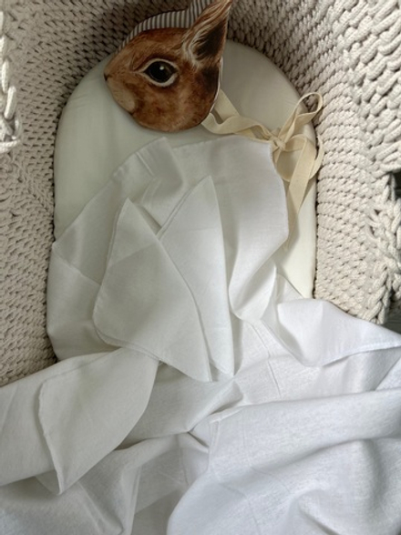 Фланелевый комплект пеленка + 2 платочка экрю