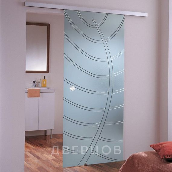 Фото стеклянной раздвижной двери Эмилия в интерьере