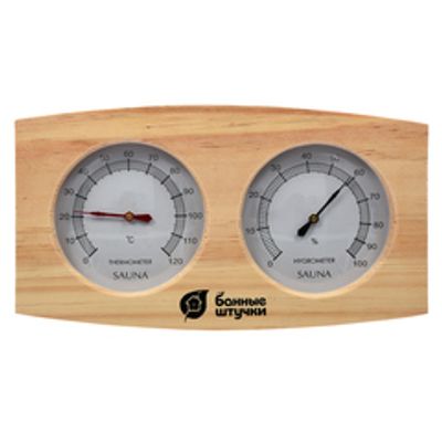 Термометр с гигрометром Банная станция 24,5х13,5х3 см