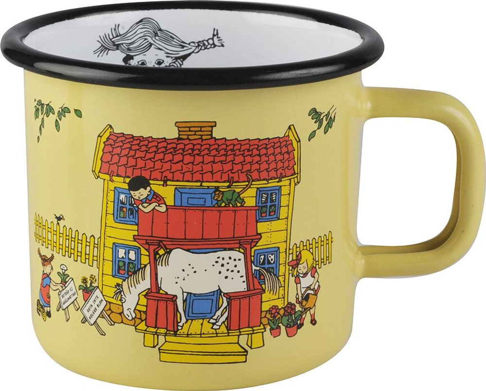 Кружка muurla pippi ponczoszanka, нержавеющая сталь, жёлтая · арт. fabr 1404-025-02