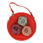 Сумочка "Цветы", 12,5*12,5см, 4 цвета микс