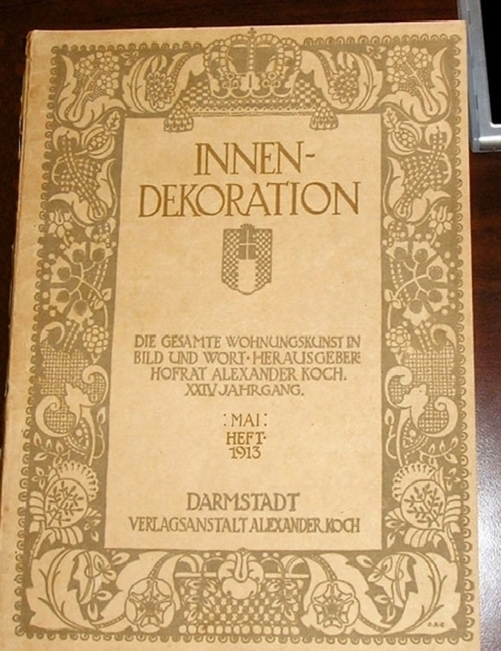 "Интерьер. Искусство оформления дома (дизайн).  Innen-Dekoration. Die gesamte wohnungskunst in bild und wort.". . 1913г. - антикварное издание