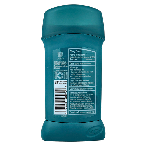 Degree, Дезодорант-антиперспирант на 48 часов, Wild Woods, 76 г (2,7 унции)