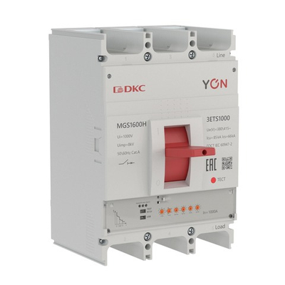 Авт. выкл. YON MGS1600H 3P 400-1000A 85kA с электронным расцепителемETS