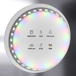 Светодиодная лента Maytoni Led Strip 24В 5050 21Вт/м RGB 5м IP20 Black 20038