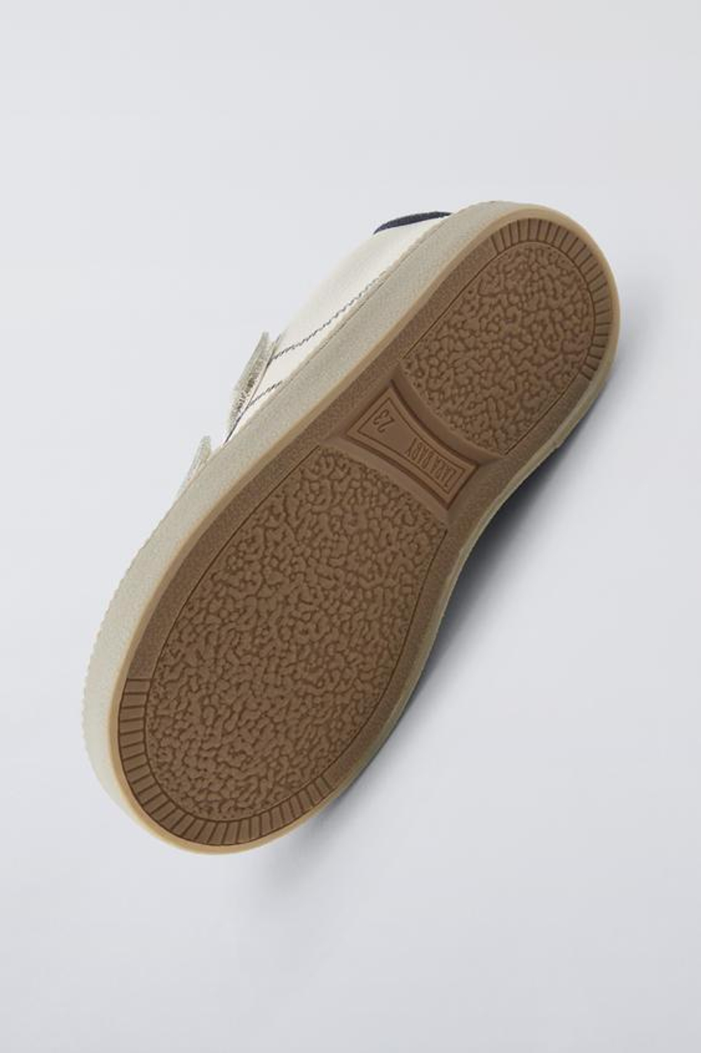 ZARA КРОССОВКИ ИЗ КОЖИ С РЕМЕШКАМИ, СИНИЙ