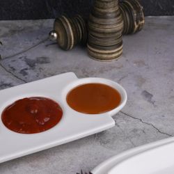 Менажница 24*10,5 см h2 см 3 отделения белая фарфор NEW P.L. Proff Cuisine [6]