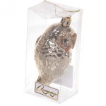 Ёлочная игрушка «Сказочная сова» 4*4,5*10,5 см, шампань