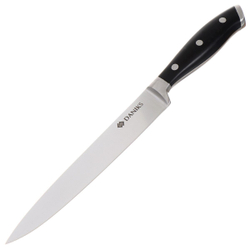 Нож кухонный Daniks, Black, разделочный, нерж сталь, 20 см, рук пласт, 161520-3