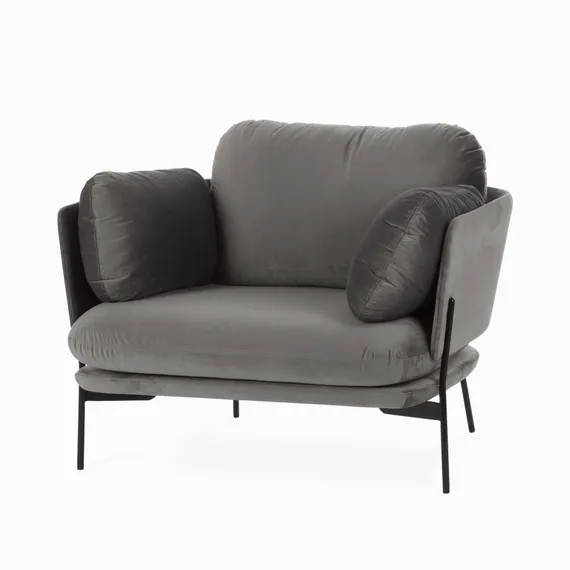 Кресло Sussex темно-серое