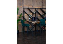 Полубарный стул Баодин Б/К зеленый / черный