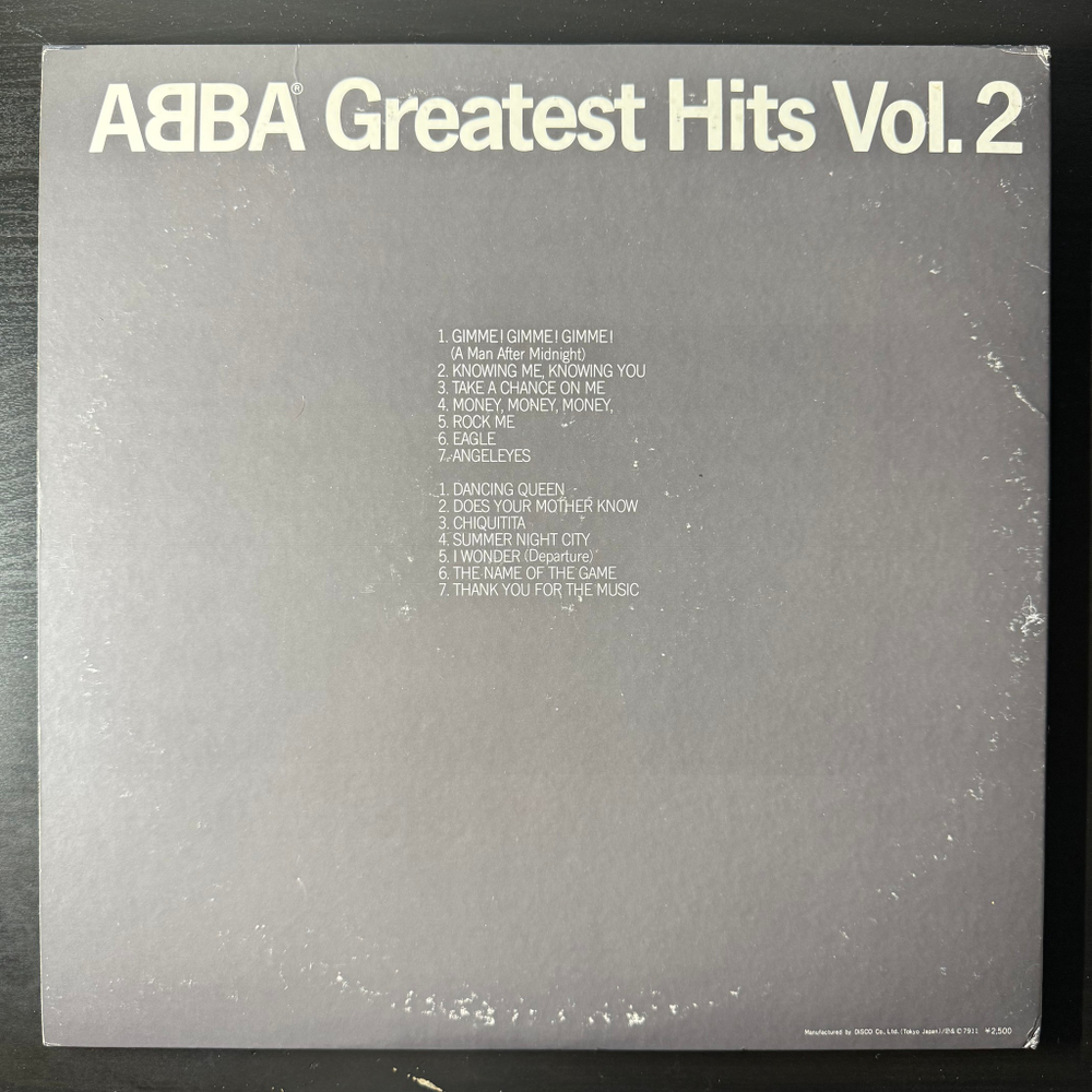 ABBA ‎– Greatest Hits Vol. 2 (Япония 1979г.)