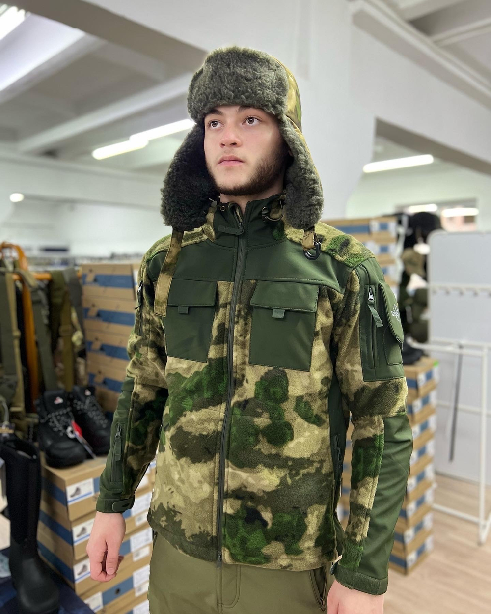Куртка флисовая 7.62 / мох