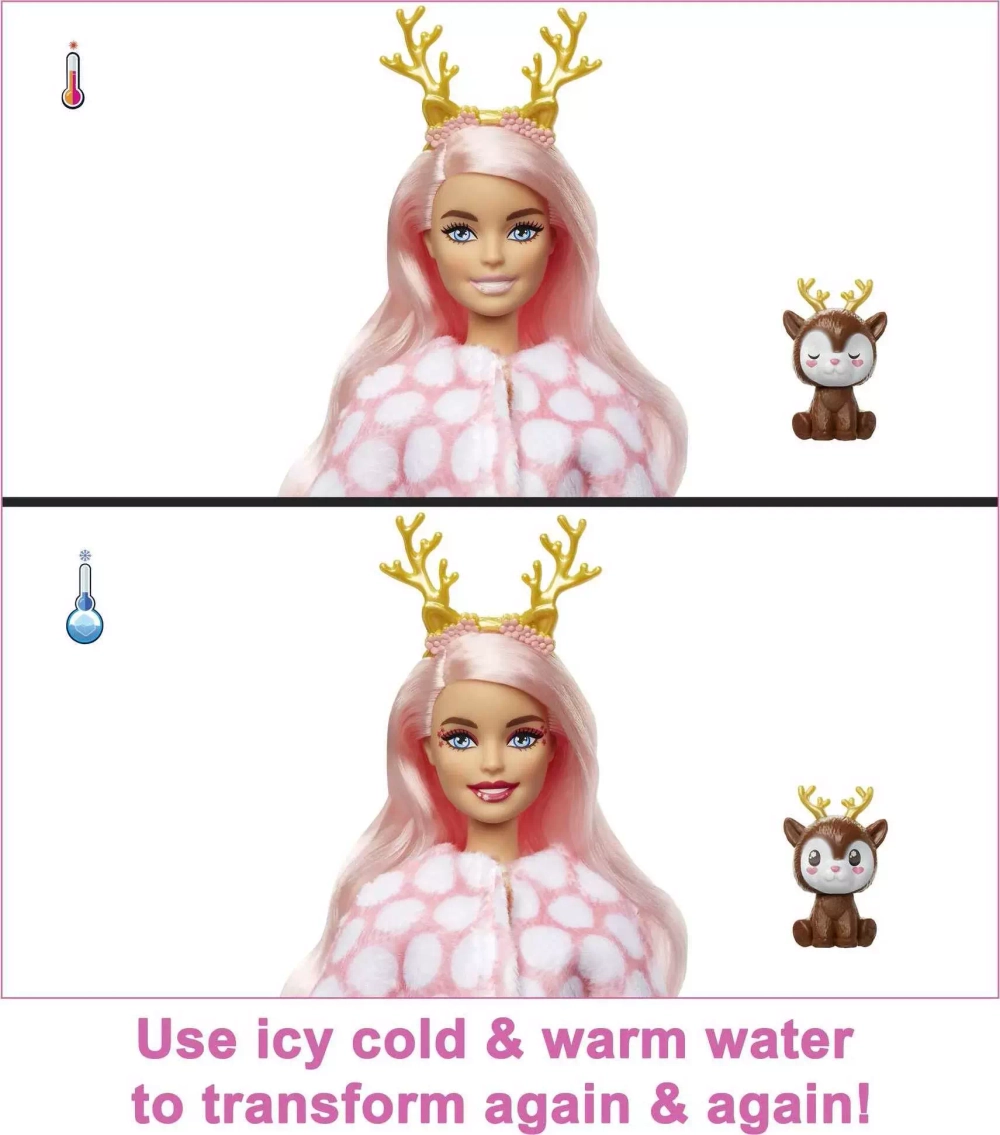 Кукла Barbie Cutie Reveal Winter Sparkle Олень