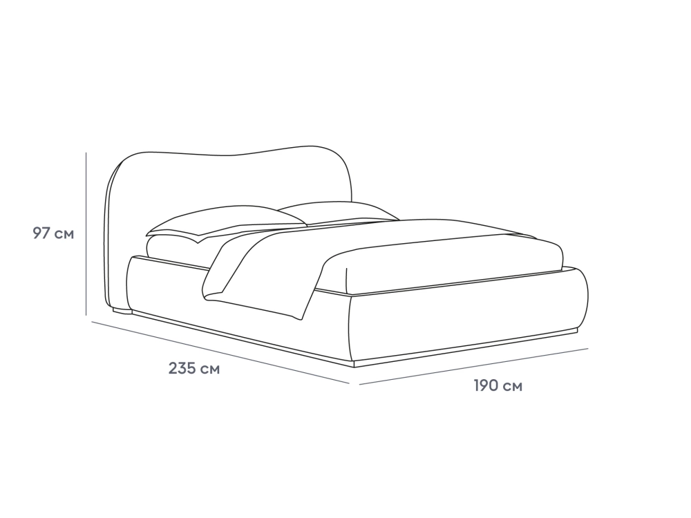 Кровать Patti с подъемным механизмом