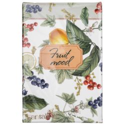 ФАРТУК "FRUIT BASKET",100% ХЛОПОК,БЕЛЫЙ,ТВИЛ