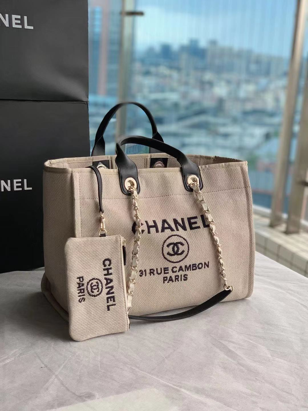 Chane1 Shopping Tote 38 cm