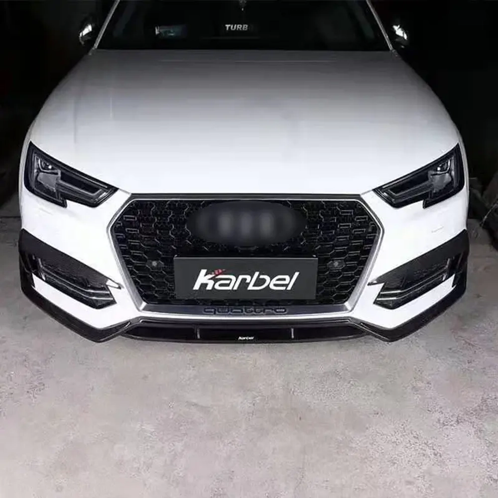 Карбоновая губа для AUDI S4 & A4 S LINE 2017 - 2018 B9 Ауди