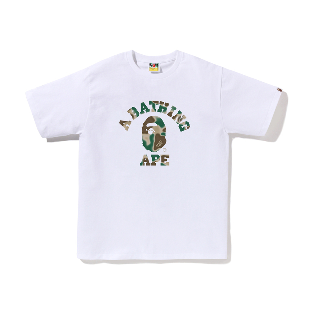 A Bathing Ape Liquid Camo College Tee