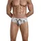 Мужские плавки белые  с принтом Clever Moda CALIPSO SWIMSUIT BRIEF 166301