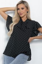 Блуза Челси (черная) Б11494 LT Collection