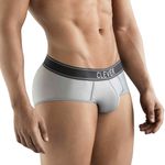 Мужские трусы брифы серые Clever NATURA PIPING BRIEF 177912