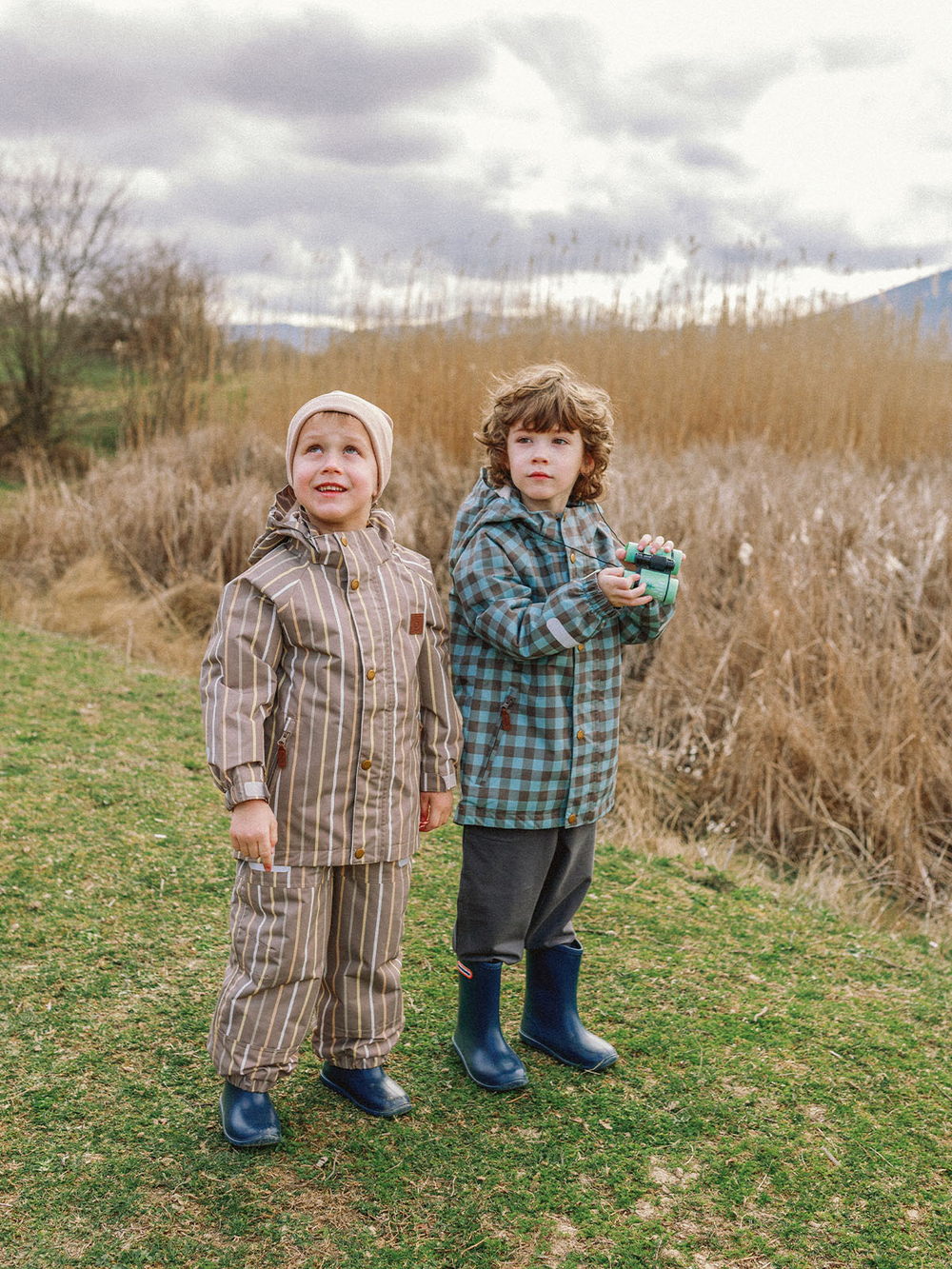 Куртка утеплённая Mjölk Cocoa Stripes, утеплитель 120гр/м2, уценка