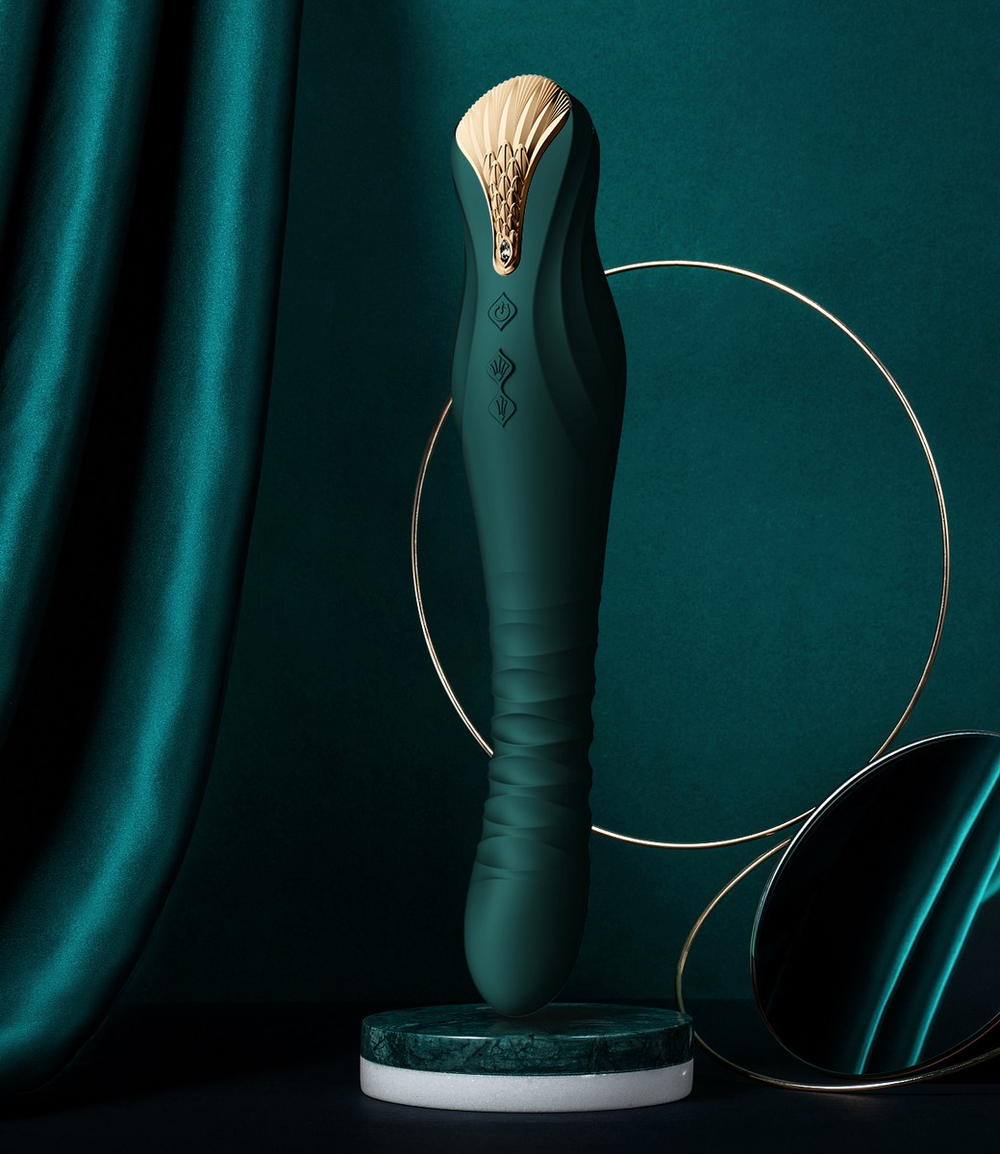 Premium вибростимулятор с поступательными движениями ZALO KING