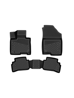 Коврики в салон для HYUNDAI Tucson (IV короткая база) 2020-, 3шт. (полиуретан) ELEMENT3DAN0352210