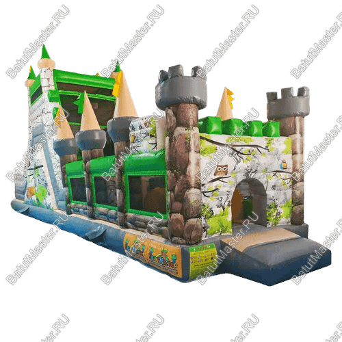 Надувная полоса препятствий "Лесной дворец"