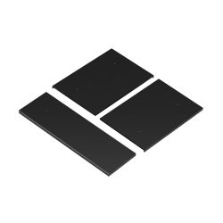 INTELLIGENT ARLIGHT Накладка панели KNX-23-3G-SUF Black (Backlight) (IARL, IP20 Металл, 2 года) 051091