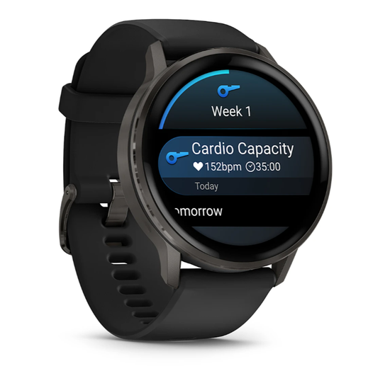 Умные часы Garmin Venu 4 - 45мм Slate with Black Silicone Band