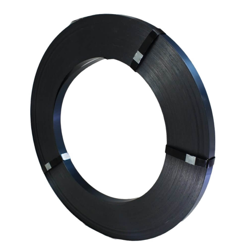 Стальная упаковочная лента (чёрный воск + лак) 32*0,8