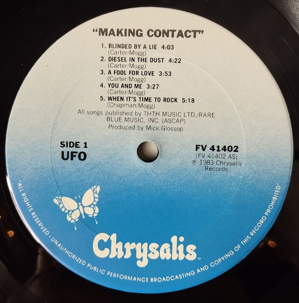 Винтажная виниловая пластинка LP UFO Making Contact (USA 1983)