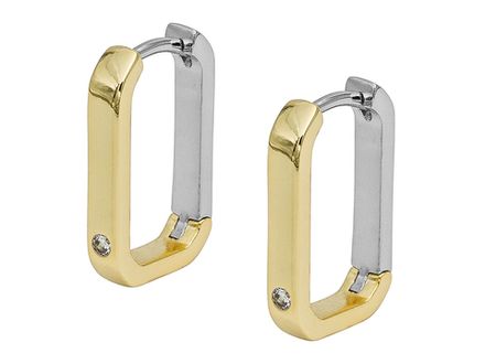 Швензы-Кольца прямоугольные 13х20мм, цвет биколор