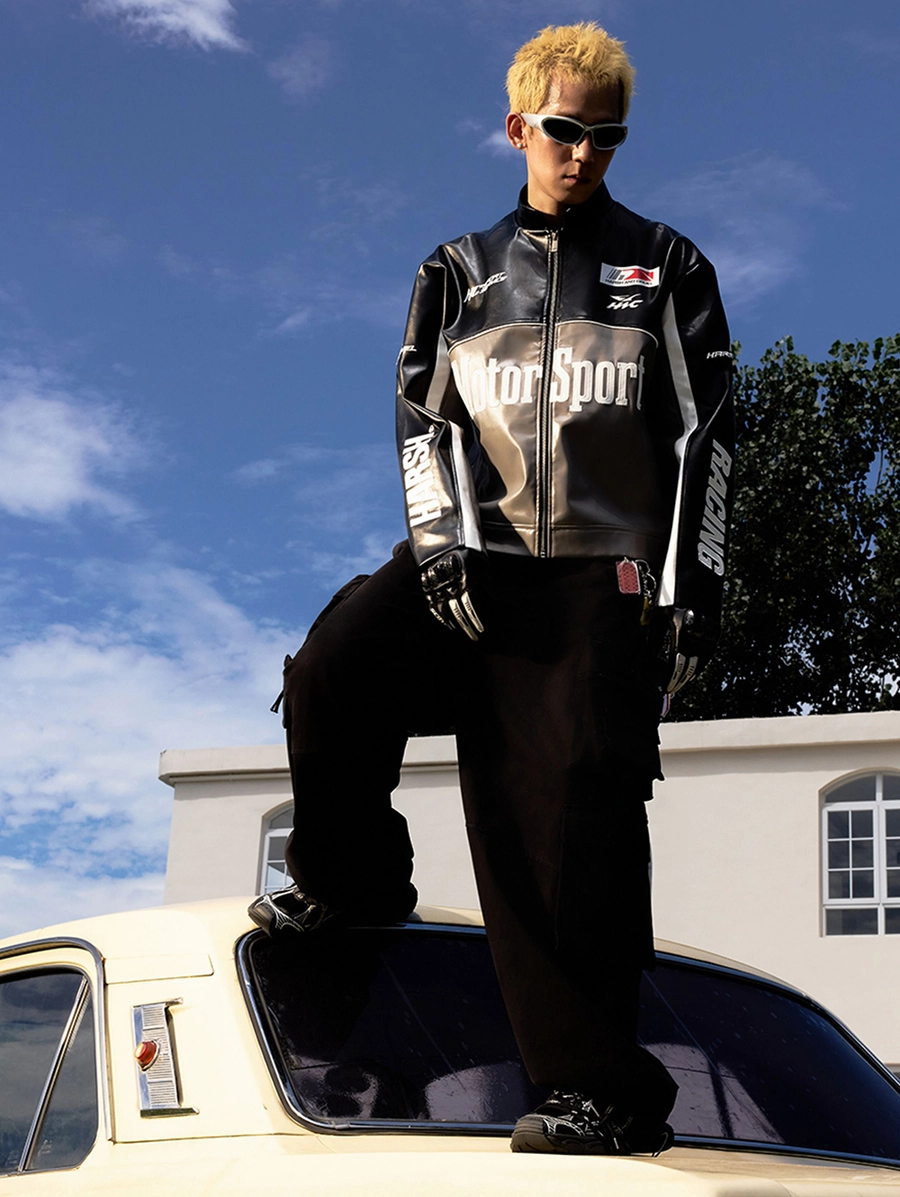 Кожаная куртка HARSHandCRUEL "Motorsport" Leather Racing Jacket