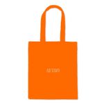 Шоппер оранжевый с вышивкой фото